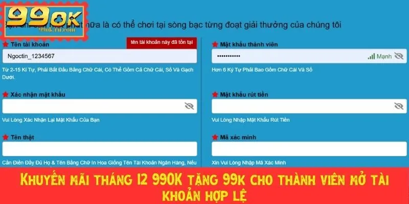 Khuyến mãi tháng 12 99OK cực hấp dẫn, tham gia ngay 1 Khuyến mãi tháng 12
